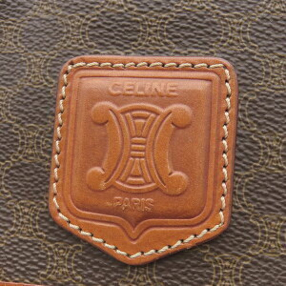 Celine Macadam Brown Tote Leather Bag - Picture 6 of 9